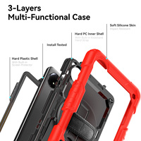 Étui pour tablette avec béquille rotative à 360 degrés pour Redmi Pad SE 8,7 pouces, étui en PC coloré antichoc
