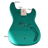 DIY Green Poplar Wood Electric Bass Guitar Body OEM Brand Cheap Factory Direct Customizable Instrument Parts