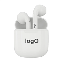 Earbud TWS Mini Nirkabel Laris Manis, Bass Tinggi, Headphone In-Ear, Indikator Baterai, V5.4, Stereo