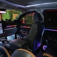 Éclairage intérieur et d'ambiance pour Ford Ranger 2023-2025, 6-en-1 RGB, contrôle par application, éclairage d'ambiance pour voiture, panneau AC