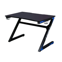 Bureau de jeu réglable au meilleur prix pour PC Conception de profondeur d'échantillon gratuit avec ensemble de chaises pliables en métal et en plastique