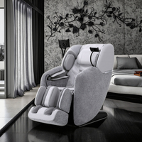 Chaise de massage Shiatsu 4D de luxe en cuir PU de haute qualité, modèle électrique réglable, avec rail extra long pour un usage domestique