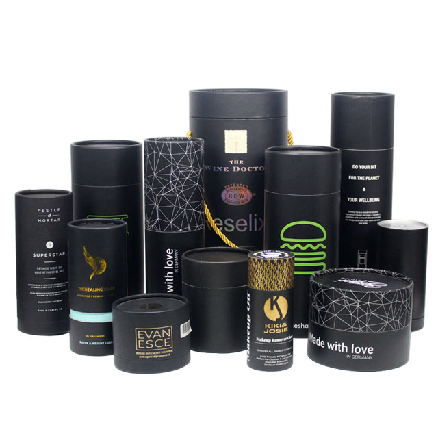 Маленькая круглая картонная упаковочная трубка из переработанного картона