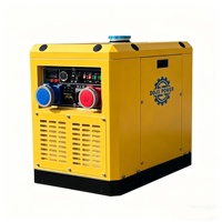 Générateur Diesel Silencieux 6/7/8KW 50/60Hz 12V Conception Fermée 220/380V Monophasé ATS AVR Unité Portable Maison Yacht Croisière Silencieux