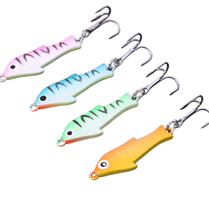 Señuelo de Pesca SNEDA que Brilla en la Oscuridad, 5.91cm/7.08g, Señuelo Metálico para Pesca en Hielo, Hundimiento Lento, 4 Colores, Anzuelo Triple para Todas las Capas de Agua - Product Image 1