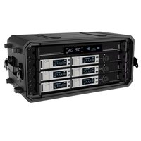 Boîtier de transport antichoc en plastique PE moulé pour amplificateur audio, fourni par l'usine, 2U 4U 6U 8U 12U 14U, pour équipement audiovisuel et DJ