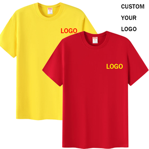 <span class=keywords><strong>T</strong></span>-shirts en coton sur mesure pour hommes et femmes, à manches courtes, col rond, uniformes, chemises pour fêtes DIY, chemises de culture d'entreprise - Product Image 1