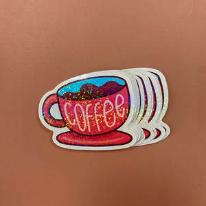 Etiqueta Adhesiva de Vinilo Impermeable con Logotipo Personalizado, Recorte de Contorno, Película Brillante de PVC - Product Image 2