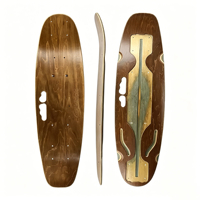 Longboard électrique de patin en fibre de verre d'érable canadien de conception personnalisée de haute qualité