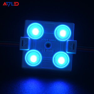 โมดูลไฟ LED RGB DC12V IP67 สำหรับภายนอกอาคาร 4 เลนส์ SMD5050 พร้อมตัวควบคุม 160 ° มุมลำแสง 1.44W สี RGB สำหรับป้ายไฟพิกเซล - Product Image 3