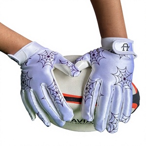 Gants de football américain grande taille respirants avec motif imprimé et paume adhérente – Vêtements de sport à prix abordable pour hommes - Product Image 1