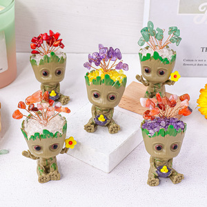 Commercio all'ingrosso naturale di guarigione fatta a mano in pietra pietra preziosa di cristallo portafortuna tesoro figura forma di albero per la decorazione <span class=keywords><strong>regalo</strong></span> - Product Image 4