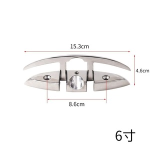 Pernos de sujeción de acero inoxidable para embarcaciones, 8 pulgadas, herrajes marinos, pernos de cubierta tipo Ram Horn para reemplazo y reparación - Product Image 4