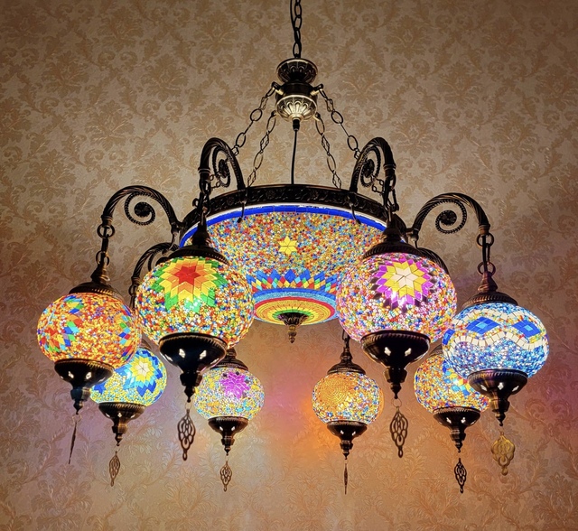New Design Handicraft Mosaic Art Turkish Chandelier Designer Pendant Lighting