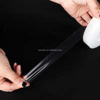 Film protecteur PE auto-adhésif acrylique givré Transparent PET souple/emballage uni de surface brillante pour cartes acryliques/PS/PC