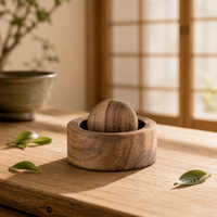 Diffuseur d'aromathérapie en noyer noir, porte-huiles essentielles, décoration en bois pour voiture et chambre