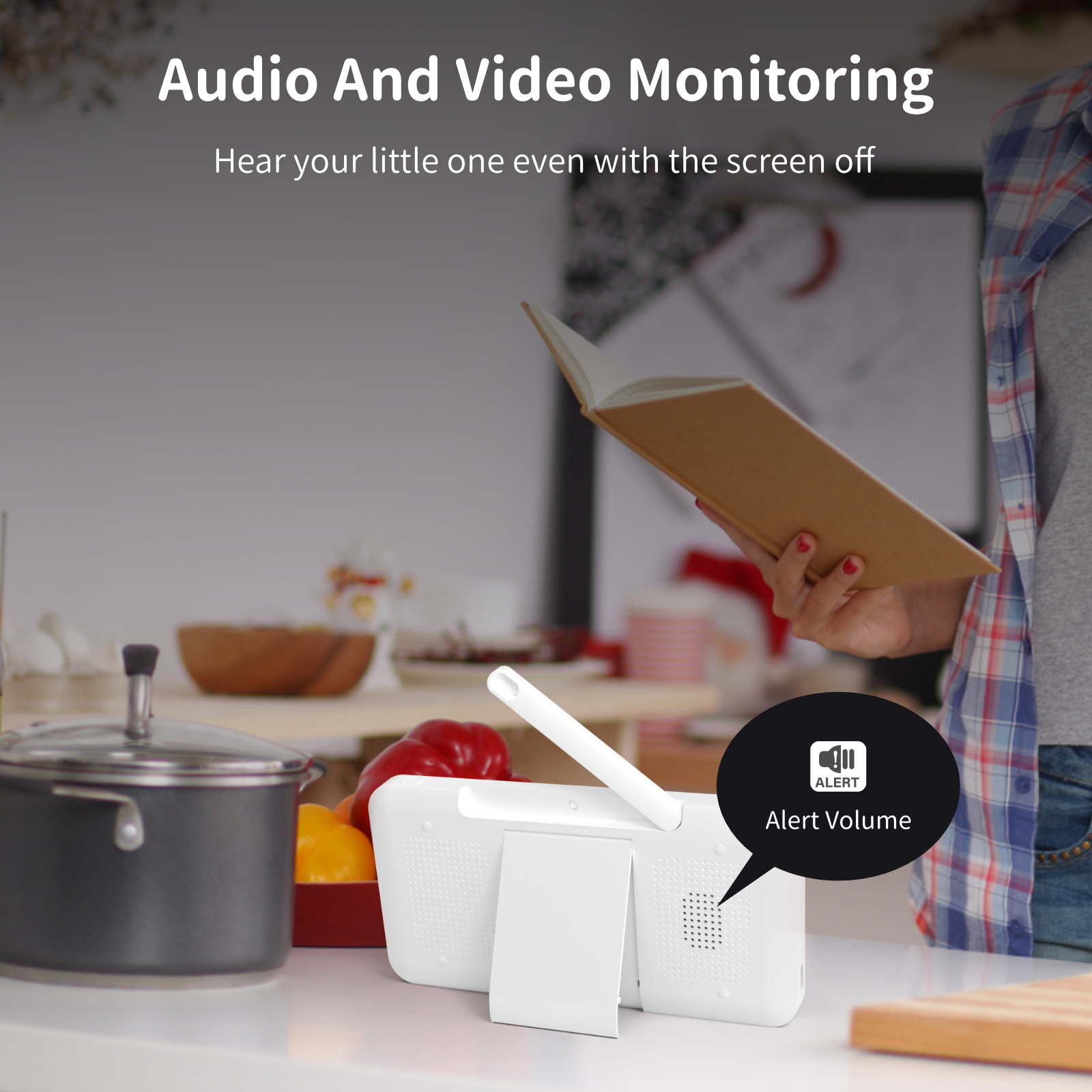 5 inch 1080P WIFI baby monitor support mobile phone and monitor