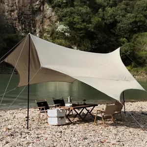 Waterproof Awning Camping Velarium 5m x 4m Velarium Outdoor Camping Tarps
