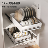 YUSHIJIA NOUVEAU DESIGN Accueil Cuisine Rangement Organisateur Pull Out Plat Assiette Bol Rack