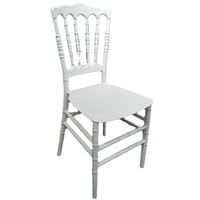 Chaises Napoléon blanches empilables modernes en vente chaude pour les locations d'événements, les mariages et les fêtes