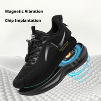 Chaussures de course à coussin magnétique, dessus en maille isolant, massage doux, unisexe, chaleur hivernale, absorption des chocs pour le jogging et la randonnée