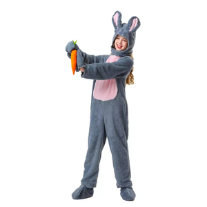 TONWHAR 4PCs Set Disfraces <span class=keywords><strong>de</strong></span> Halloween para niños <span class=keywords><strong>Blanco</strong></span> Gris Conejo Animal <span class=keywords><strong>Mono</strong></span> para fiestas Juego Disfraces para niños - Product Image 2