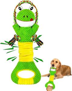 Karikatür hayvan TPR peluş köpek gıcırtılı çiğnemek oyuncak noel doğum günü veya yıl boyunca eğlence için küçük hayvanlar için - Product Image 4