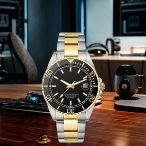 MIGAGA personnalisable or rose cadran ovale affichage analogique fonction lumineuse bracelet de montre de plongée 22mm 5mm montre mécanique pour hommes - Product Image 6