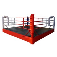 Ring de boxe professionnel pour compétition avec logo personnalisé