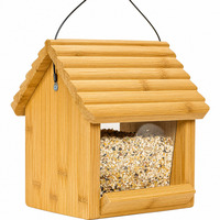 Nouvelle mangeoire pour oiseaux en bambou WDF, style OEM/ODM, pour lézards, pigeons, perroquets, mangeoires pour oiseaux en bambou