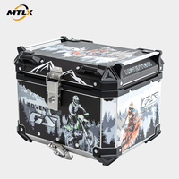 Coffre arrière de moto MTLX étanche au design élégant, capacité 45L, en alliage d'aluminium, pour la série Yamaha WX, adaptable/mise à niveau