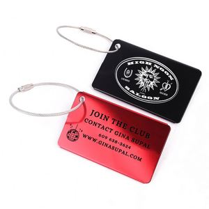 Custom Metal Luggage Tags, Airplane Baggage Tag, Bagpack Bag Travel <b>Gift</b> for Business & Vacation, Promotional <b>Gifts</b> - Product Image 2