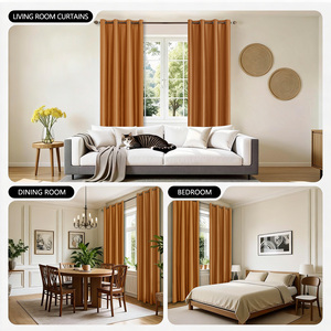 <span class=keywords><strong>Tende</strong></span> Oscuranti di Lusso e di Alta Gamma in Stile Moderno con Goffratura, Colore Arancione, Produzione di Shaoxing - Product Image 2