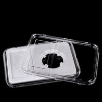 Boîtier de présentation double pour pièces de monnaie 14mm-40mm en acrylique avec coussin TPE – Collection de capsules durables de qualité supérieure