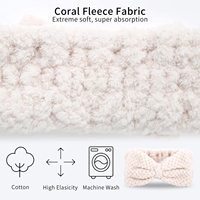 Vente en gros Microfibre Noeud Papillon Spa Bandeaux Personnalisé Femmes Maquillage Soins du Visage Élastiques pour les Cheveux pour le Lavage du Visage Douche