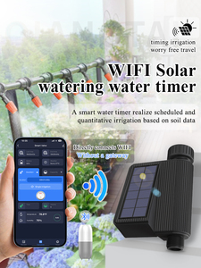 Nouvelle vanne d'eau intelligente solaire Tuya vanne d'<span class=keywords><strong>arrosage</strong></span> de minuterie intelligente de jardin avec débitmètre intérieur - Product Image 3