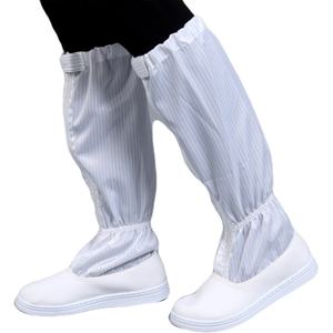 รองเท้าทำงานป้องกันไฟฟ้าสถิตย์ ผลิตจากผ้าโพลีเอสเตอร์คุณภาพสูง ยี่ห้อเฉิงเซิง พร้อมพื้นรองเท้า PU สำหรับห้องปลอดเชื้อ รองเท้าบูทป้องกันไฟฟ้าสถิตย์ - Product Image 2