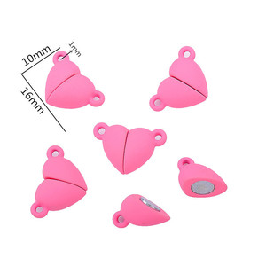 Chiusure Magnetiche per Collane, Ciondoli a Cuore in Lega per Creazione di Gioielli, Braccialetti dell'Amicizia per Coppie - Product Image 5