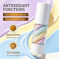 Crème de base de maquillage professionnelle à trois couleurs avec niacinamide et allantoïne pour une base apaisante et éclaircissante