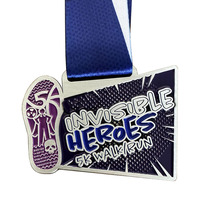 Medali Olahraga 3D Desain Pemandangan Alam Perak Antik, Medali Olahraga Kustom, Medali Marathon Trail Kustom, Medali Olahraga Kustom