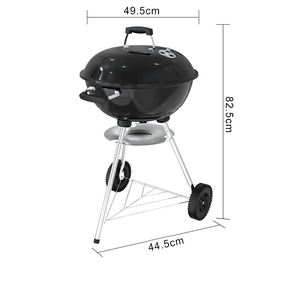 <span class=keywords><strong>Barbecue</strong></span> au charbon de bois rond de 17 pouces pour la cour, <span class=keywords><strong>barbecue</strong></span> de camping en plein air, support de <span class=keywords><strong>barbecue</strong></span>, <span class=keywords><strong>barbecue</strong></span> avec roues - Product Image 6