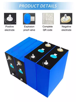 Cellules de batterie LiFePO4 3,2 V 314 Ah, cellule prismatique au phosphate de fer et de lithium 3,2 volts 314 Ah pour stockage solaire, 8000 cycles