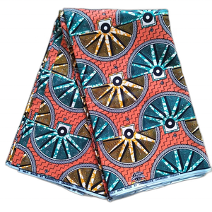 Vestido de camisa con patrón de batik de hilo peinado de <span class=keywords><strong>Tela</strong></span> con estampado de cera de algodón 100% africano - Product Image 1