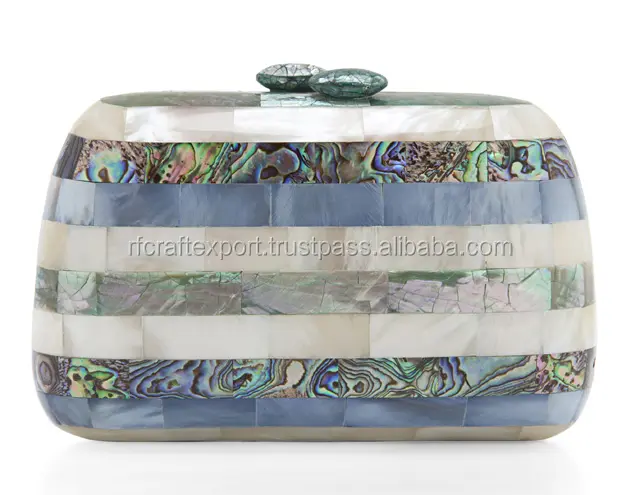 Mother of pearl Clutch Bag For Wedding Party abalone shell