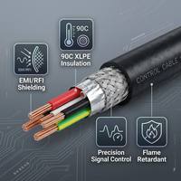 Cable de Control ZA-RVVP HBZHENGRI con Aislamiento XLPE, Revestimiento de PVC, Blindaje de Cobre Estañado Trenzado, 450/750V, 2-37 Núcleos, 1.5-240mm2