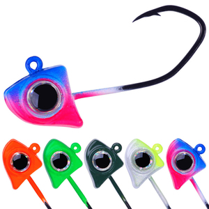 Têtes de jig pour la pêche au crapet, yeux 3D, hameçons de pêche 1/8oz 1/16oz 1/32oz pour la pêche au crapet, la pêche au black bass, la pêche à la truite, matériel de pêche - Product Image 1
