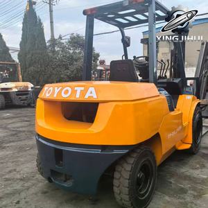 Chariot élévateur TOYOTA 7FD50 5 tonnes d'occasion, importé du Japon, moteur 1DZ-2, machine d'occasion, moteur à essence, avec déplacement latéral. - Product Image 5