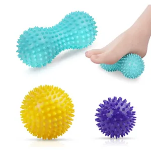 7cm Fitness Physiotherapy PVC Ball Hard Spiked Massage Ball Relieve Plantar Fasciitis Portable Equipment Body Building Sports