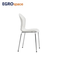 EGROspace Chaise empilable en plastique moderne pour la réception des visiteurs et le bureau de formation des réunions