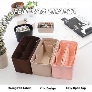 Fashion Candy Pattern Open Closure Felt Bag Insert Organizer Purse Liner <b>HandBag</b> Shaper for Tote Bag - Product Image 2